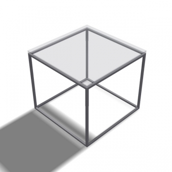 Rahmentischgestell Quadrat Stützen Ecken