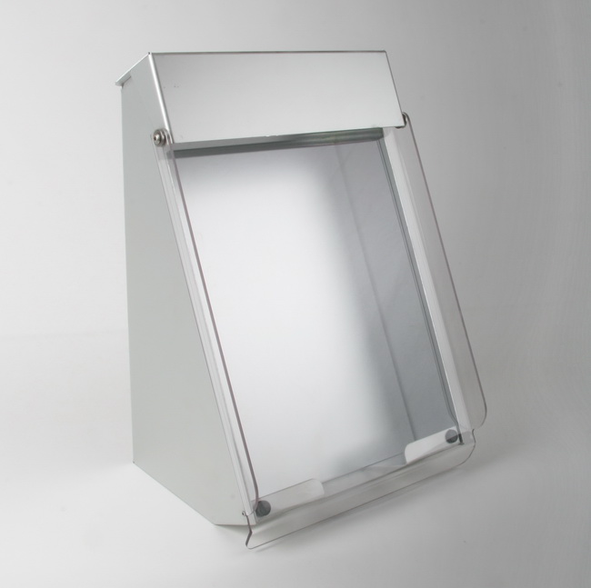 zeitungsbox prospektbox prospektstaender aluminium wetterfest 01