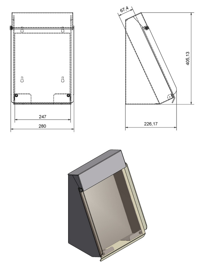 zeitungsbox prospektbox prospektstaender aluminium wetterfest 03