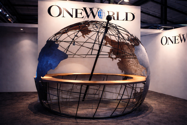 Weltkugel Theke Bar mit Kontinenten für Messestand