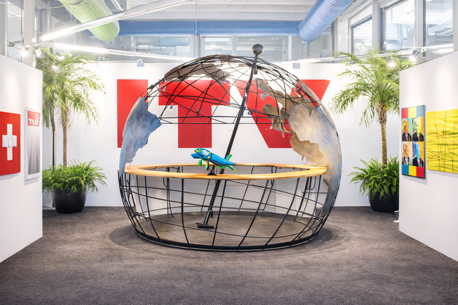 Weltkugel Theke Bar mit Kontinenten für Messestand