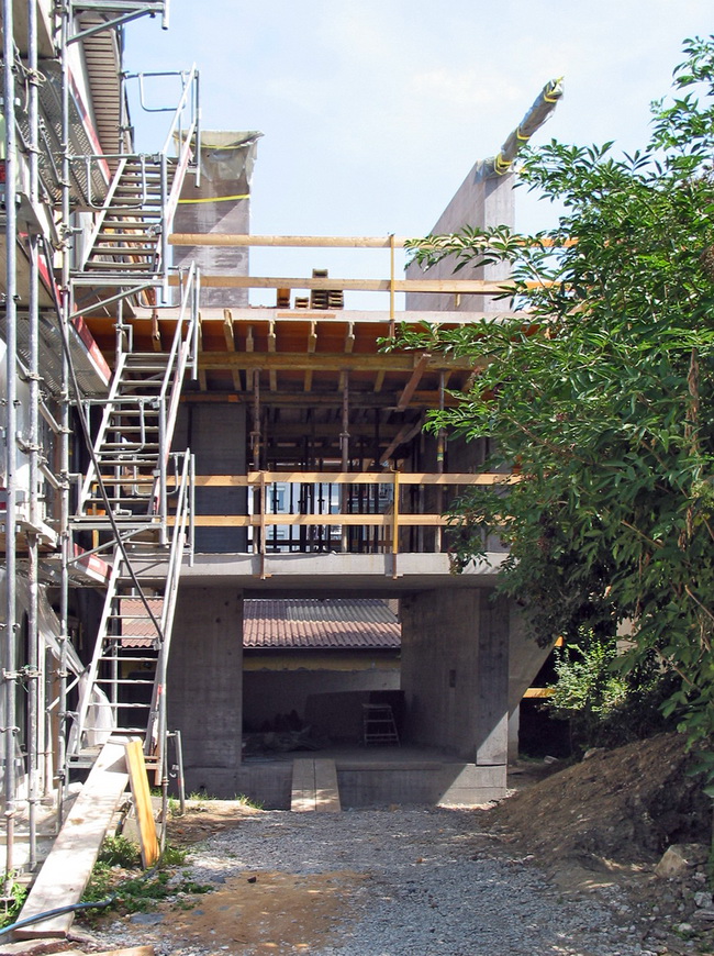 Baustelle Treppenturm einer Kindertagesstätte in Zürich