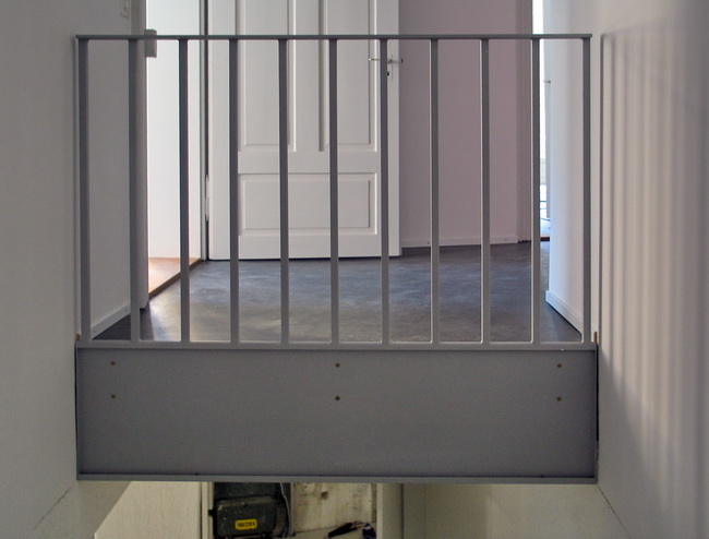 kleine einfache Absturzsicherung im Treppenhaus