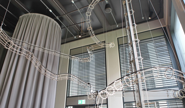 Kugelbahn mit Lift für Ausstellung Höhe ca. 6 Meter