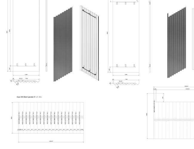 spiegelwand wellblech mirrorfinish axpo 08